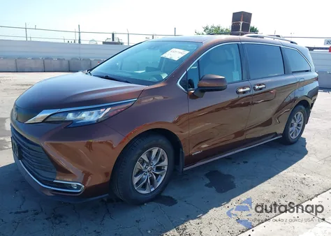 2021 Toyota Sienna Xle из США, поврежденный, VIN 5TDYRKEC5MS064805